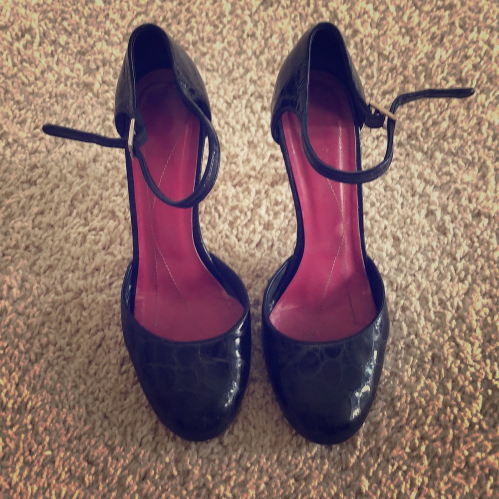 Black Patent Leather Kate Spade Heels